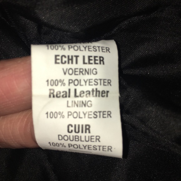 VINTAGE Genuine Leather Motorcycle Jacket Black Echtes Leder Womens Medium - Picture 12 of 16